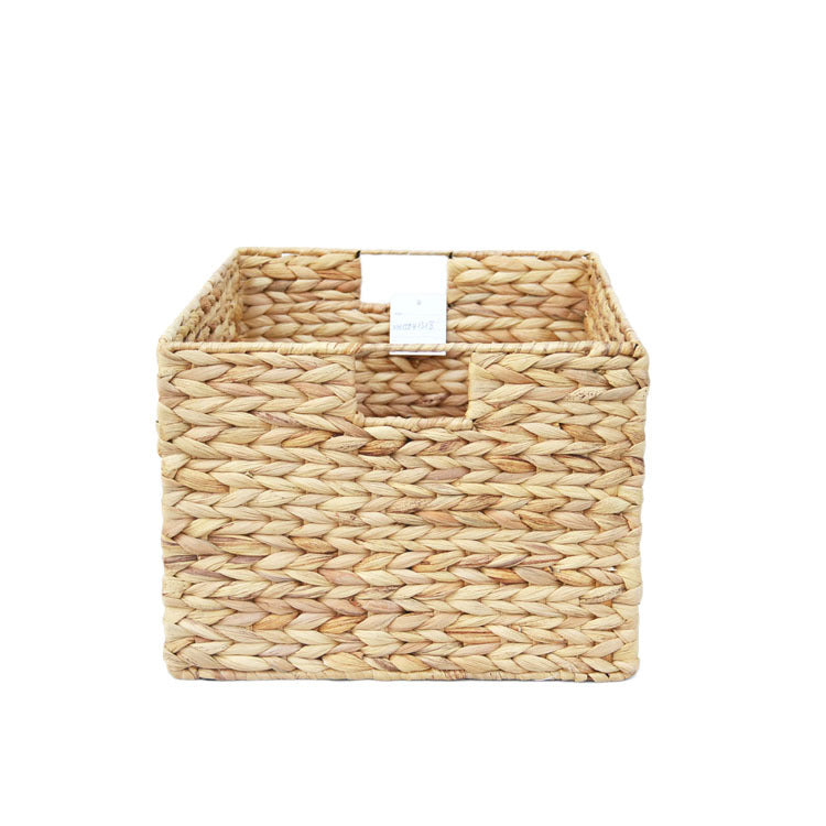 Foldable Rectangular Water Hyacinth Storage Basket
