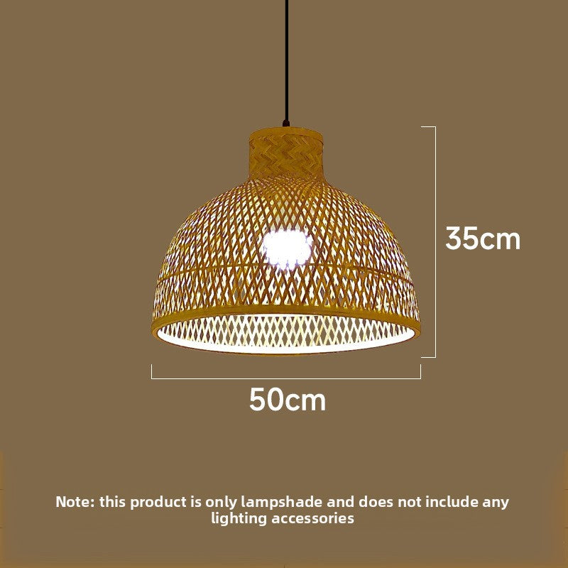 Handwoven Bamboo Dome Pendant Lampshade
