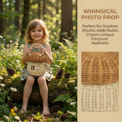 Mushroom-Shaped Rattan Storage Basket | Wholesale & OEM Rattan Supplier