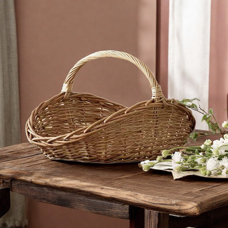 Handwoven Willow Picnic and Market Basket