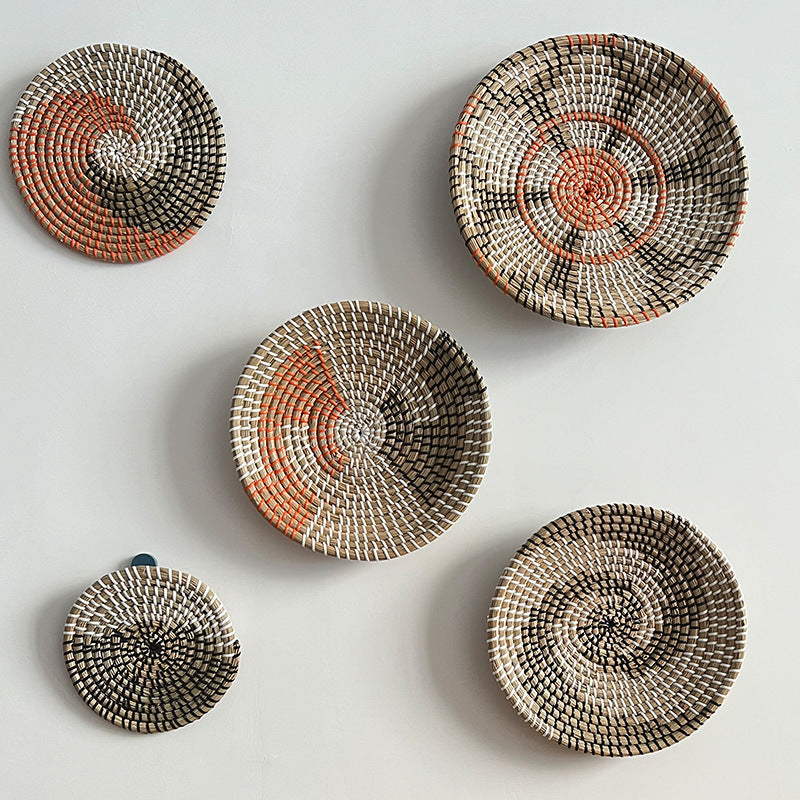 Handwoven Seagrass Boho Wall Decor