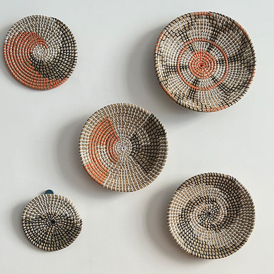 Handwoven Seagrass Boho Wall Decor