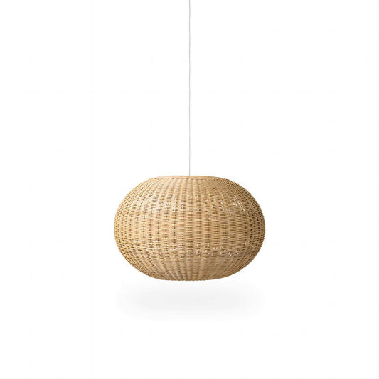 Handwoven Rattan Globe Pendant Lampshade