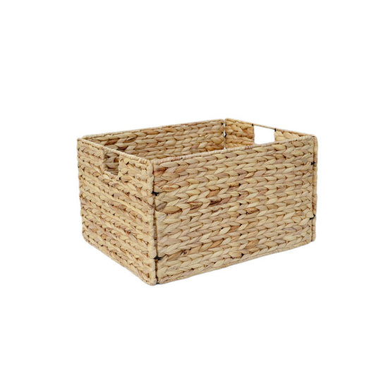 Foldable Rectangular Water Hyacinth Storage Basket