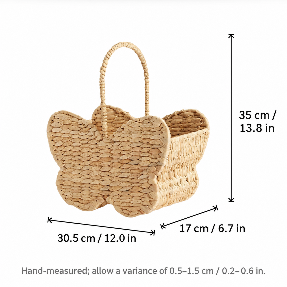Handwoven Butterfly-Shaped Kids Carry Basket