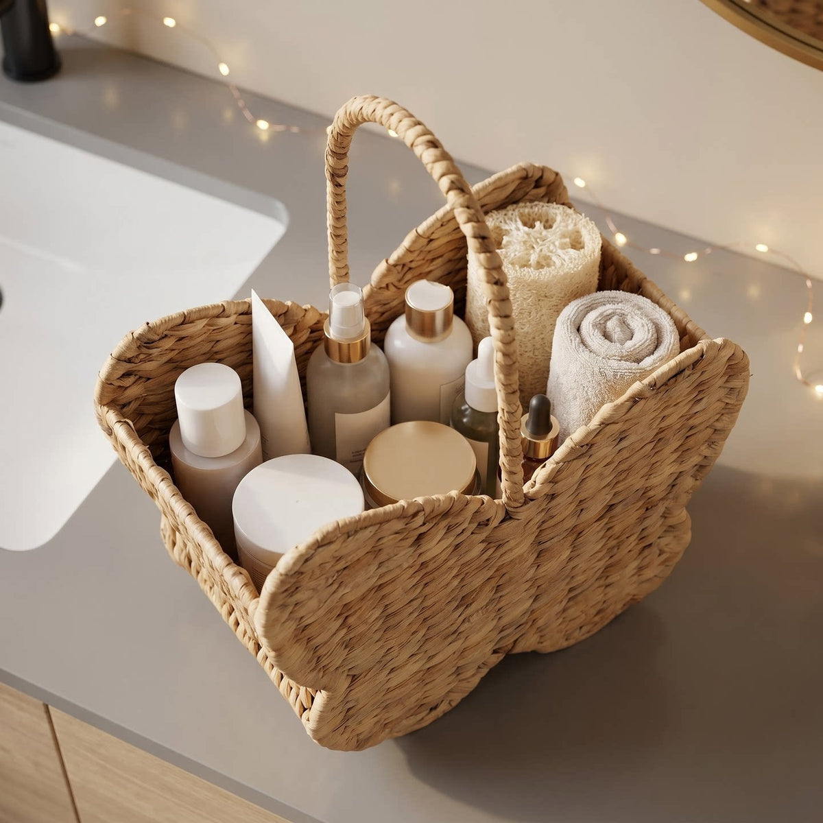Handwoven Butterfly-Shaped Kids Carry Basket