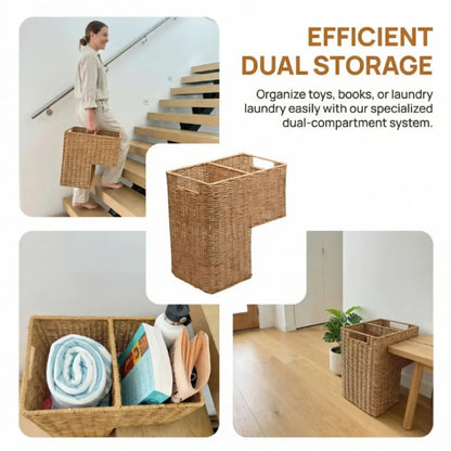 Handwoven Rattan Stair Storage Basket | Wholesale & OEM Rattan Supplier