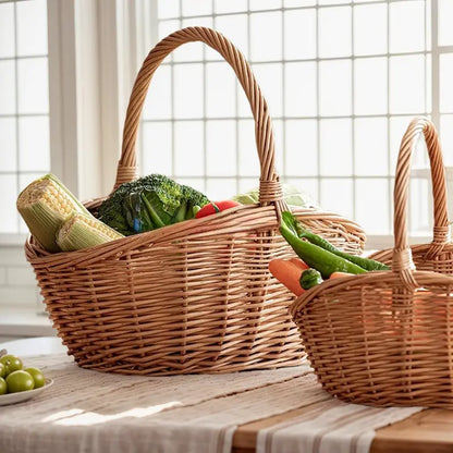 Handwoven Willow Market & Picnic Basket | Wholesale & OEM Supplier
