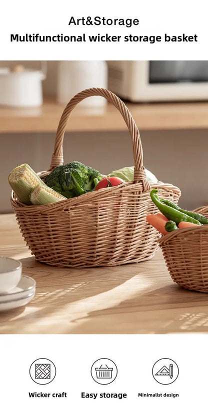 Handwoven Willow Market & Picnic Basket | Wholesale & OEM Supplier