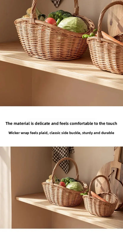 Handwoven Willow Market & Picnic Basket | Wholesale & OEM Supplier