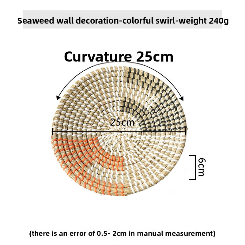 Handwoven Seagrass Boho Wall Decor