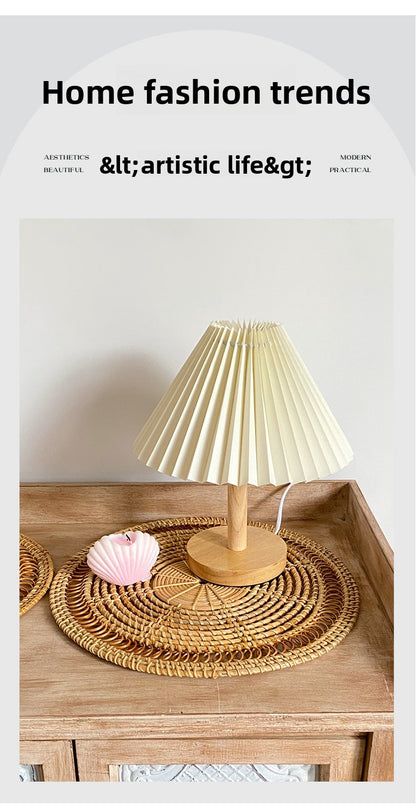 Handwoven Rattan Round Wall Decor